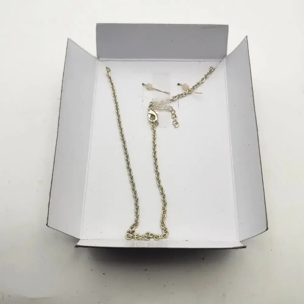MIXIT JCPenney Red Faux Stone Bib Necklace Drop Earrings Gold Tone Boho Set Box